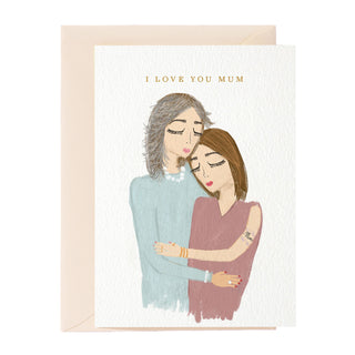 Tarjeta de felicitación "Te amo mamá"