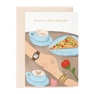 Tarjeta de felicitación de feliz aniversario