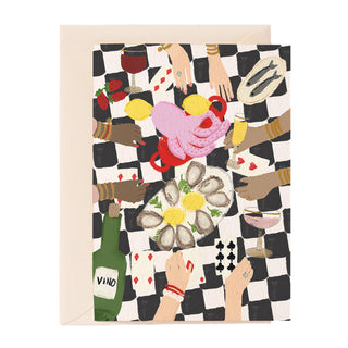 Fancy Dinner Celebration  Greeting Card