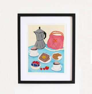 Coffee Time Style Art Print