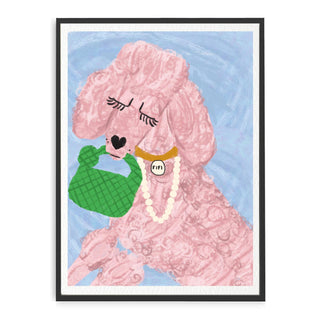 Lámina artística de caniche Fifi L'amour