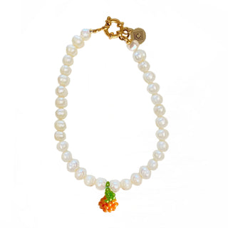 Citrus Bloom Pearl Bracelet