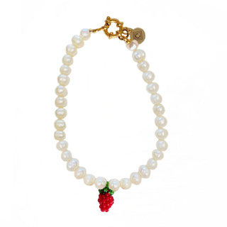 Perlenarmband „Berry Blush“ mit Erdbeergeschmack