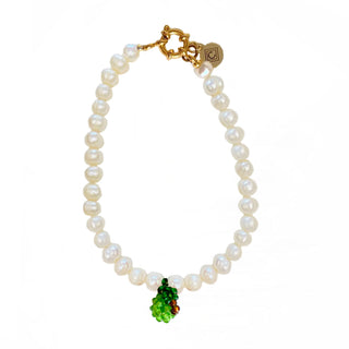 Grünes Apfelperlenarmband
