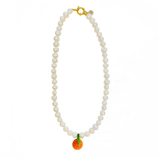 Sunset Glow Pearl Necklace