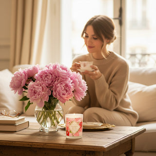 Parisian Peony Bloom Candle