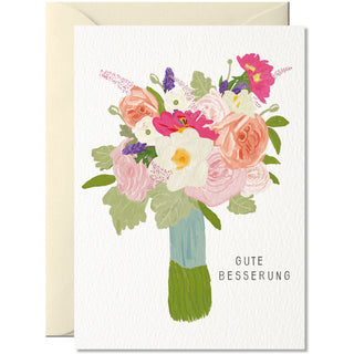 Gute Besserung Blumen Greeting Card